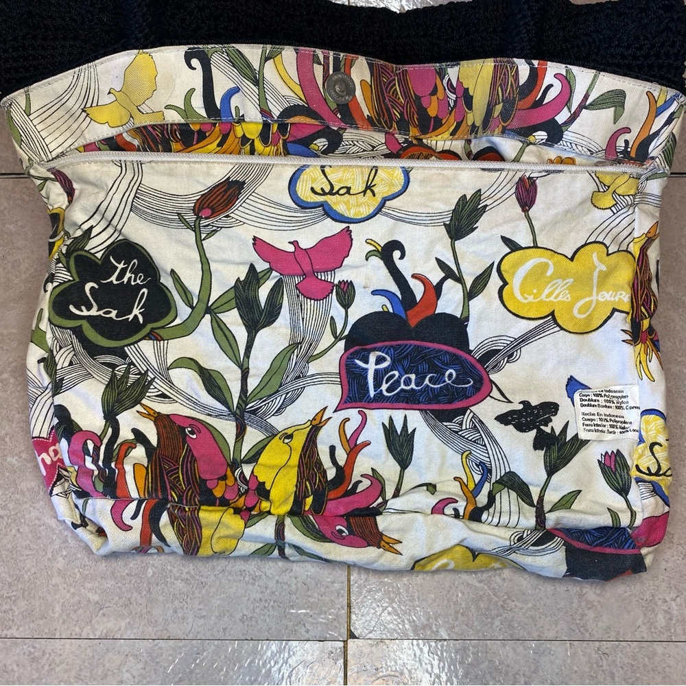 The Sak Black Crochet Shoulder / Tote Bag Black - Picture 8 of 16